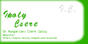 ipoly csere business card